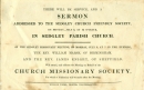 #1 Church Missionary Society 