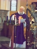 Father Stephen lights the Advent Candle